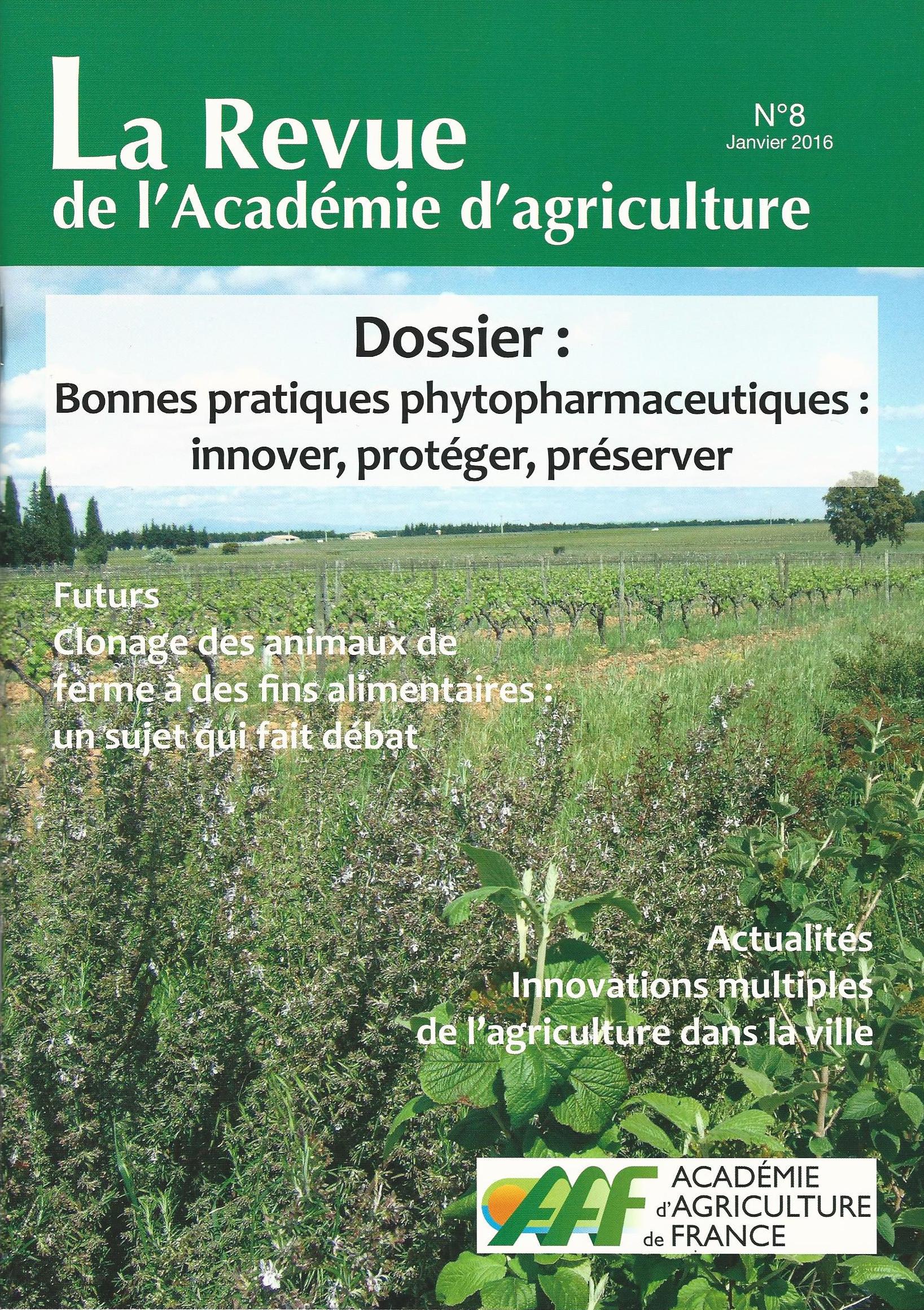 Revue De L Aaf Acad Mie D Agriculture De France